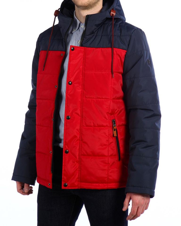 Куртка короткая на утеплителе 16603 NavyRed Fire 3590р.jpg