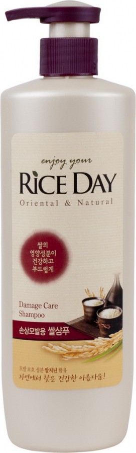 (012209) CJ Lion Шампунь Rice Day для поврежденных волос увлажняющий 550 мл - 236,93 руб