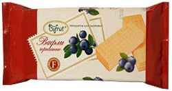 100 гр Bifrut Вафли ЧЕРНИЧНЫЕ на фруктозе