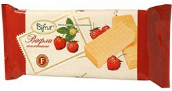 100 гр Bifrut Вафли ЗЕМЛЯНИЧНЫЕ на фруктозе
