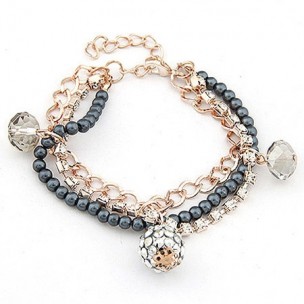 180 BRIGHT BEADS PENDANT BRACELET A1003