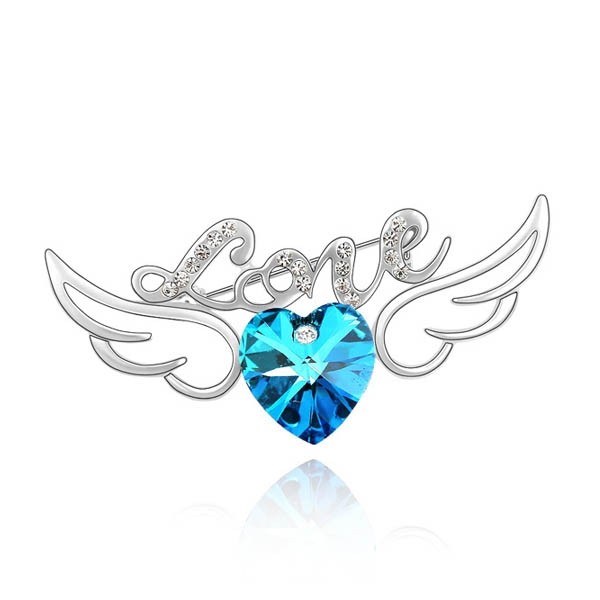 400р LOVE ANGEL WINGS A0095 - КРИСТАЛЛЫ СВАРОВСКИ