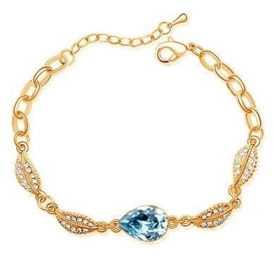 Браслет Swarovski Crystal позолота, арт.БСС0005, 419 руб..jpg