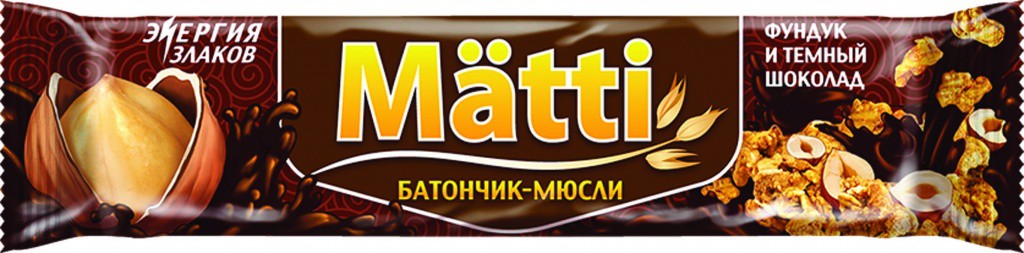 Бат мюсли Маtti Фундук и темный шоколад 24г 13 мес	20,83