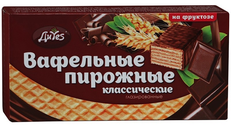 Торт-Пирожные ДиYes Вафельные Классические глазированные на фрукт 190г 9 мес	84,54