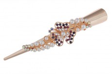 778008. Зажим. Металл, стразы. 14 см. 118 руб.jpg