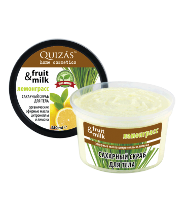 Sakharnyy skrab tonus dlya tela lemongrass dlya vsekh tipov kozhi 250 ml - 165 .