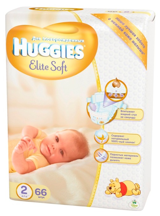 4003, HUGGIES Elite Soft   2/66   (4-7 ) - 607 .