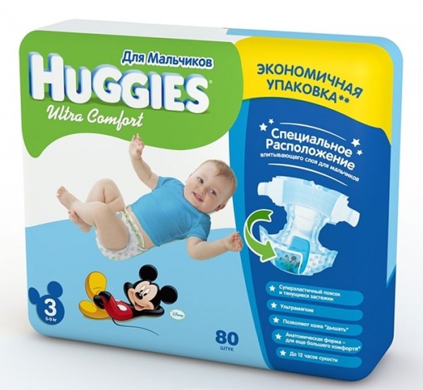 4017, HUGGIES Ultra Comfort    3/80   (5-9 )   - 972 .