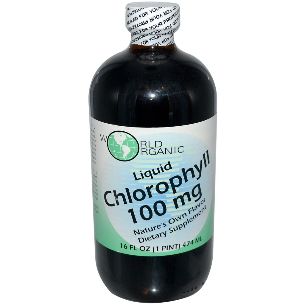 World Organic, Liquid Chlorophyll, 100 mg, 16 fl oz (474 ml)