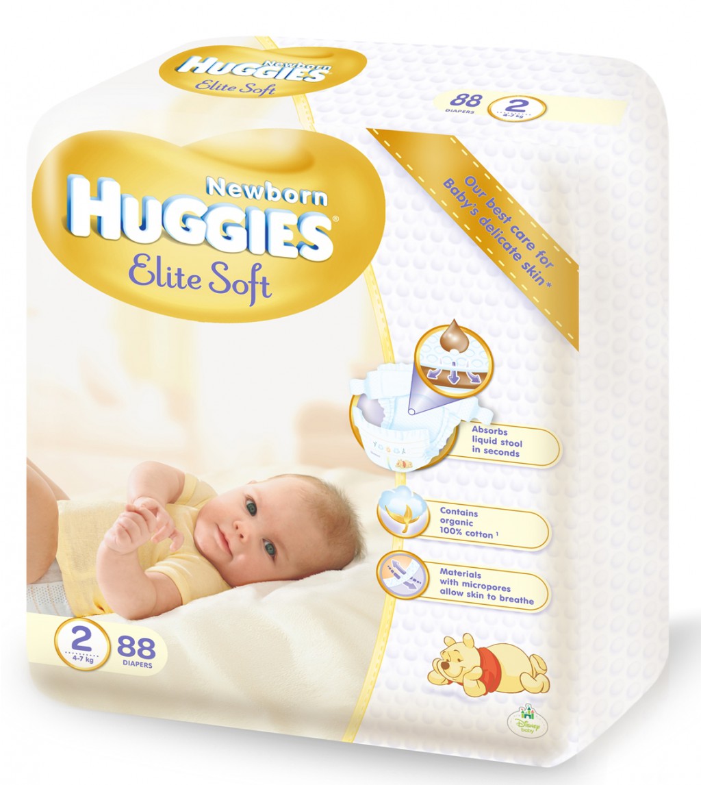 4004, HUGGIES Elite Soft  2/88  (4-7 ) - 749 .