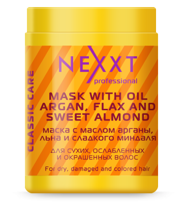 MASK WITH OIL ARGAN, FLAX AND SWEET ALMOND  ,    1. 406.