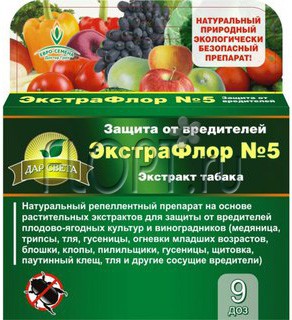 ЭкстраФлор №5 (для защиты от вредителей плодово-ягодных культур и виноградников) (упаковка - 3шт). 307,36 руб.jpg
