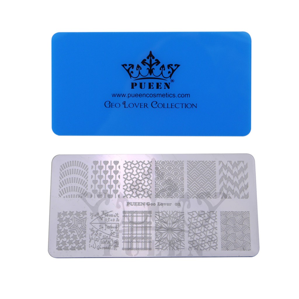 Lover Collection- Nail Art Stamping Plate	Geo Lover 01( )