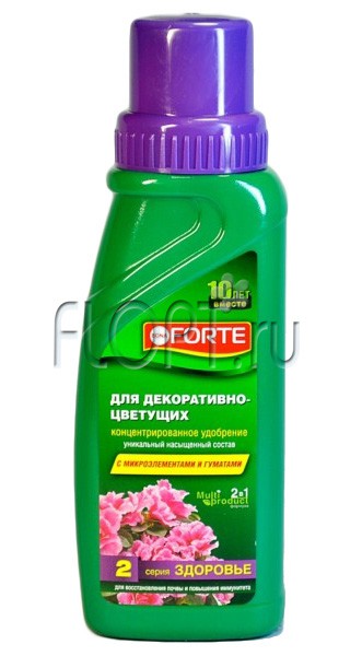 Удобрение для декоративно- цветущих растений, 285мл (Bona Forte) Серия Здоровье. 93,4 руб.jpg