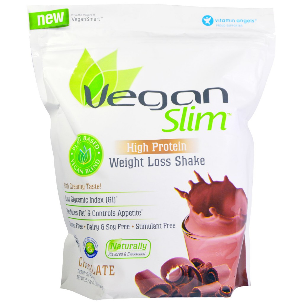 Naturade, Vegan Slim, Weight Loss Shake, Chocolate, 25.7 oz (728 g)