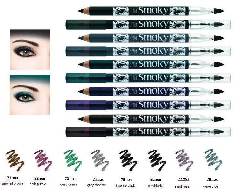 B. Effet Smoky 382750 . / No75 Intense Black 230