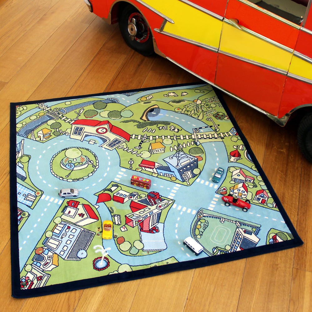 Kids rug playvillage 100x100cm 2.jpg