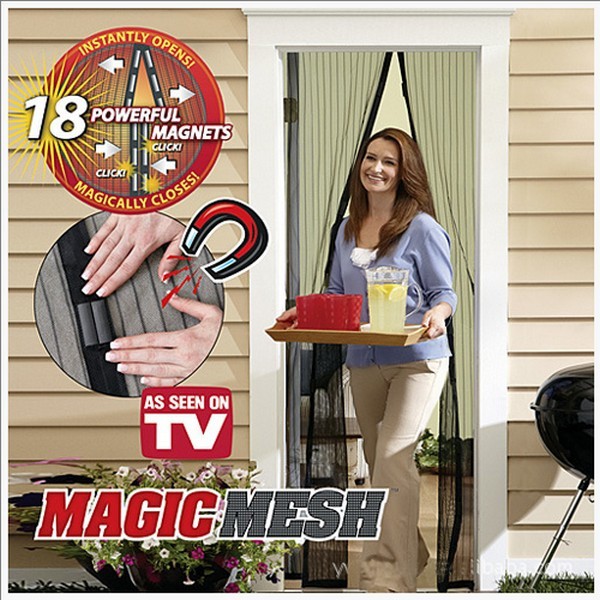 МОСКИТНАЯ СЕТКА НА 18 МАГНИТАХ MAGIC MESH (МЕДЖИК МЕШ) ОРИГИНАЛ В КОРОБОЧКЕ 150руб