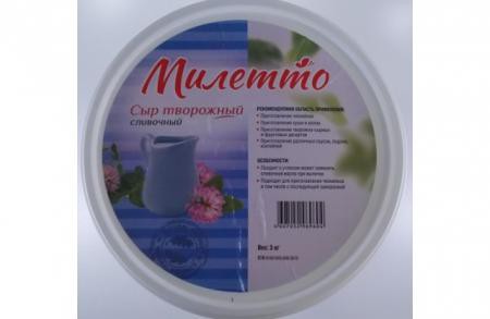 Сыр творожный сливочный МИЛЕТТО 3кг 725р