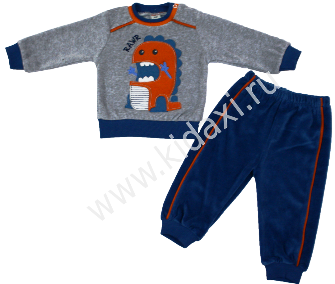 573 indigo комплект для мальчиков (велюр), BIDIRIK, РЯД 74-80-86-92, АКЦИЯ 465руб!!.png