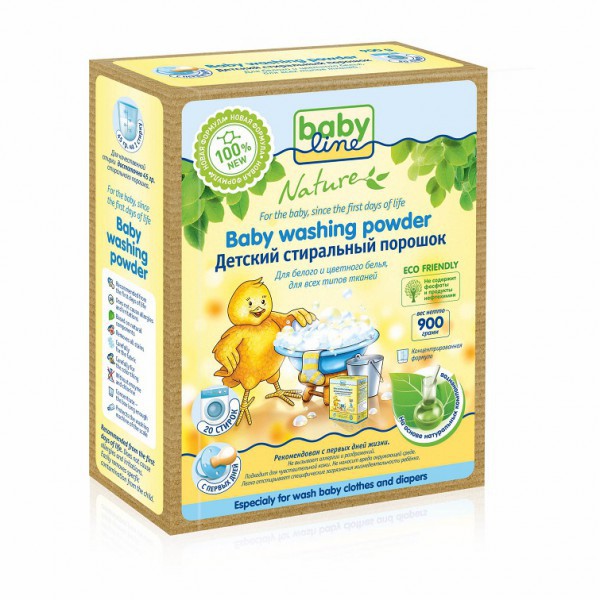 BABYLINE NATURE Стиральный порошок на основе натуральных ингрид. Концентрат 0,9 кг=3,6 кг=20 стирок	- 309,93 руб