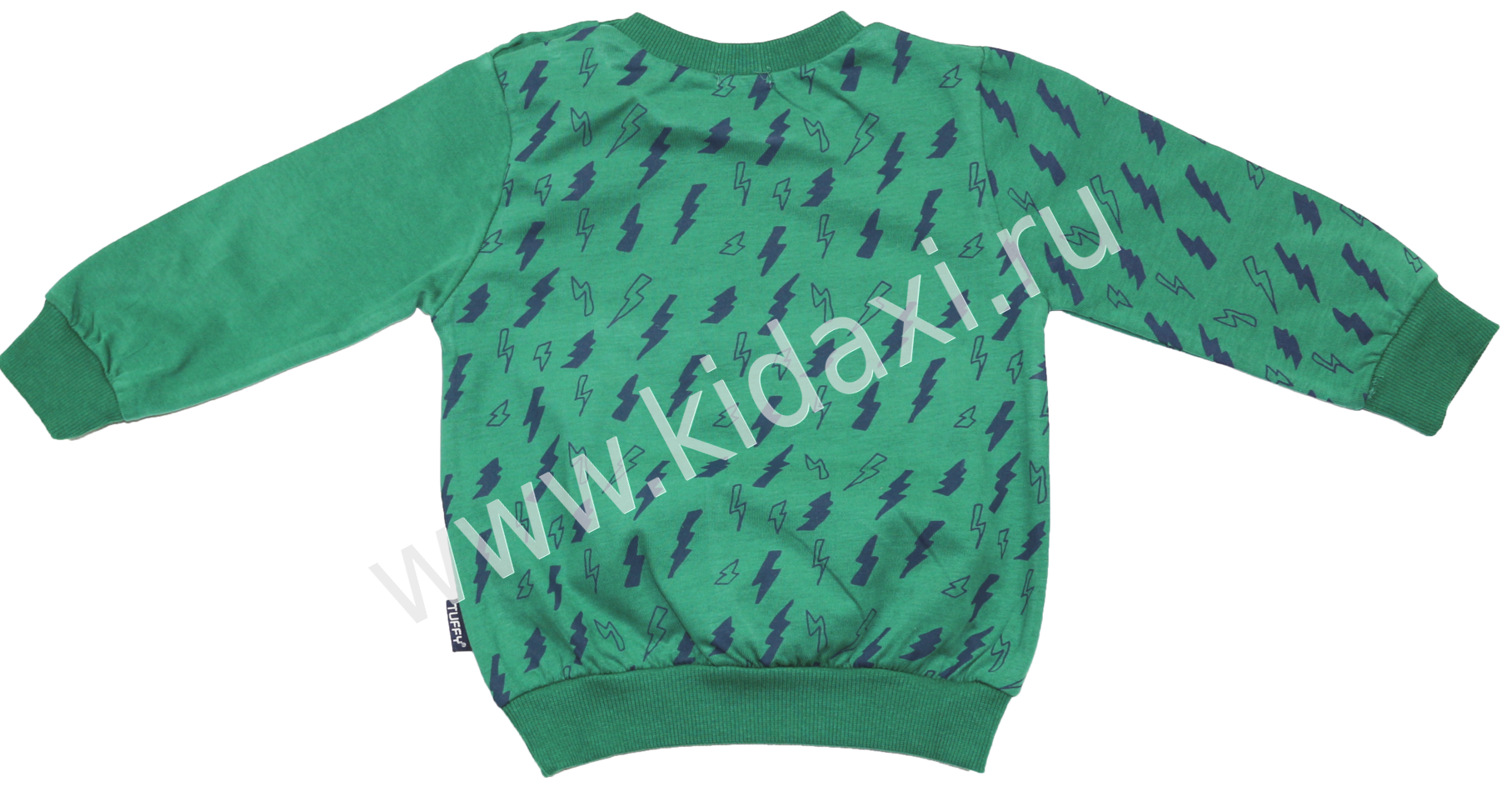 G 16-58 Футболка с длинными рукавами зелен вид сзади.png