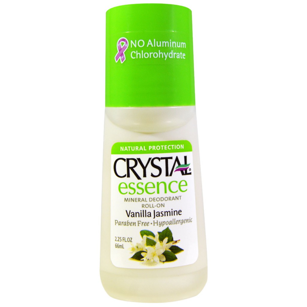 Crystal Body Deodorant, Crystal Essence, Mineral Deodorant Roll-On, Vanilla Jasmine, 2.25 fl oz (66 ml)