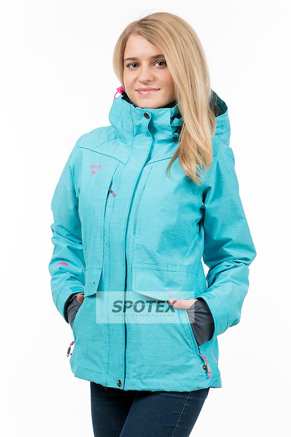 Jenskaya kurtka Snow Headquarter B-8257 Blue goluboy.jpg