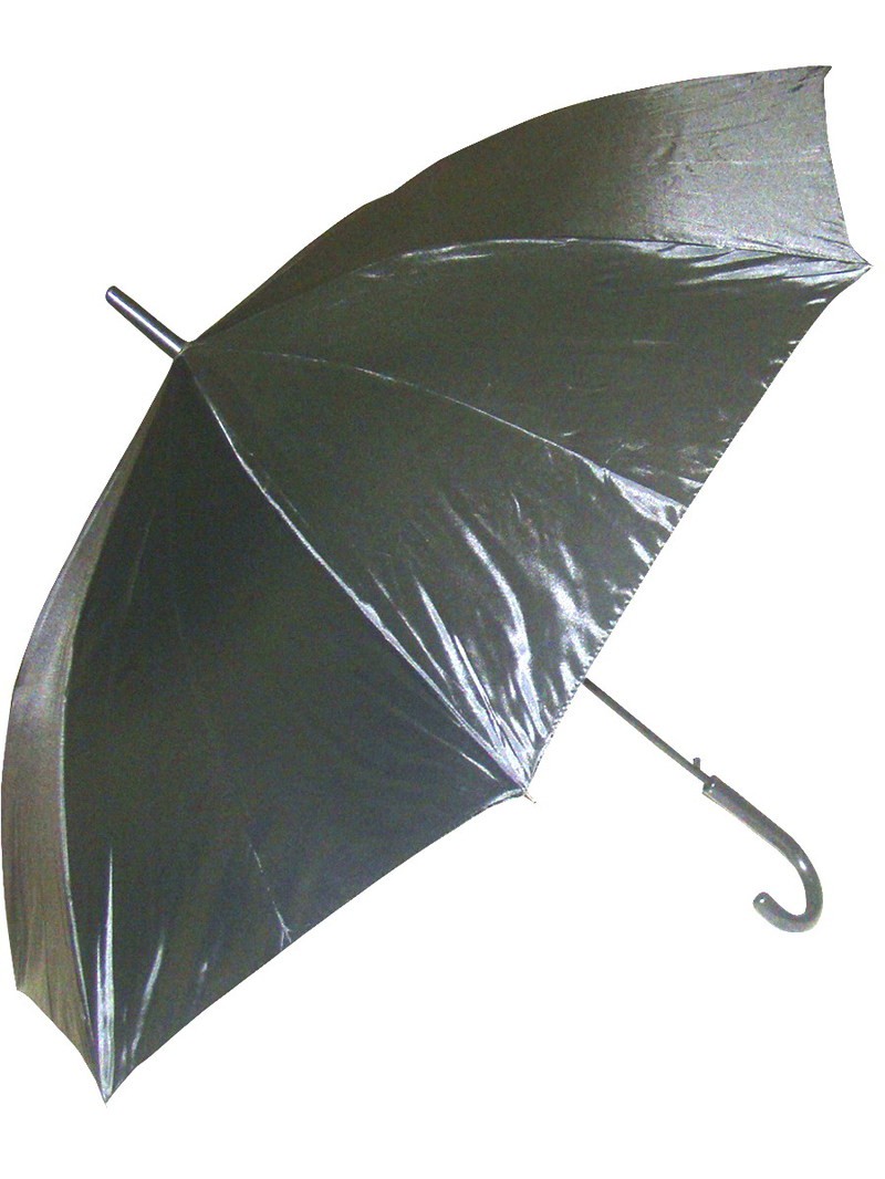 Мужские зонты трость Rain-Proof 1068 полуавтомат чёрные 375 руб