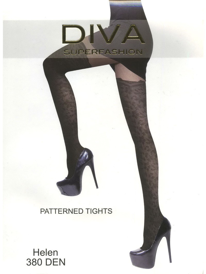 Женские колготки Diva Superfashion 185 Helen 380 Den Black free size 178 руб