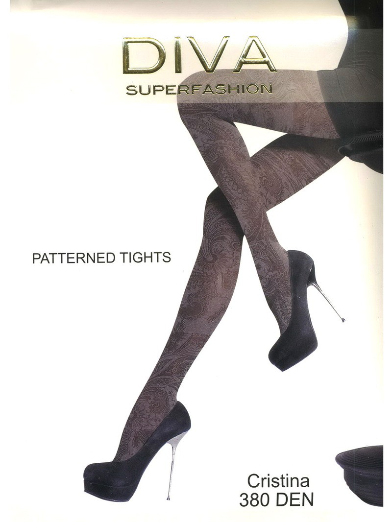 Женские колготки Diva Superfashion 173 Cristina 380 Den Grey free size 135 руб