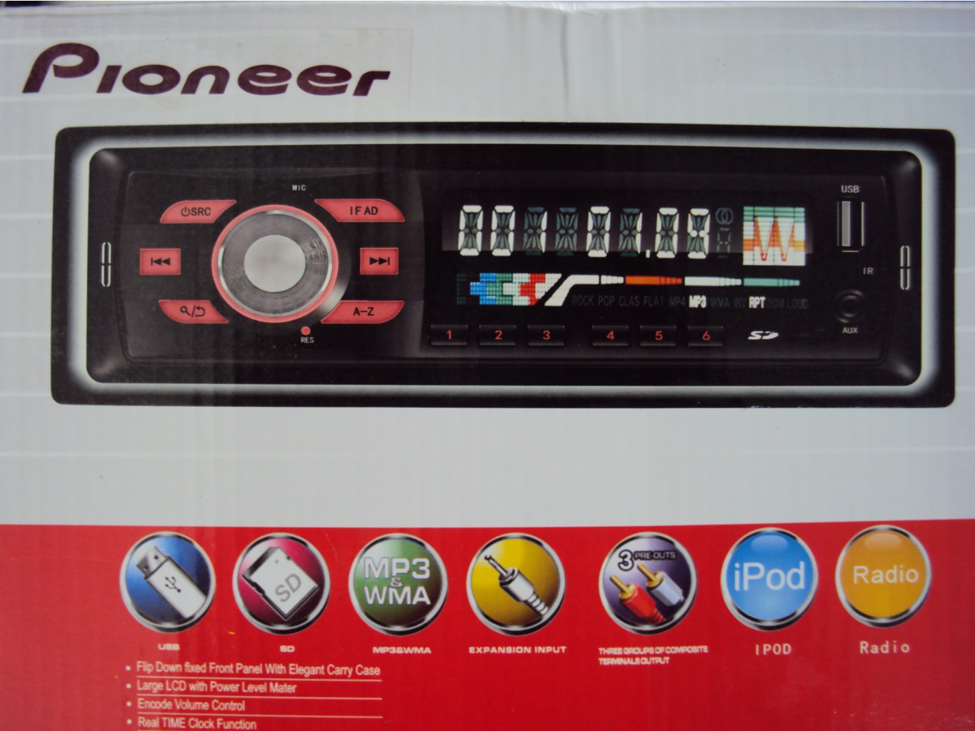  PION-R 264 (1 DIN, USB, SD, 25W*2, AUX,  )  1326