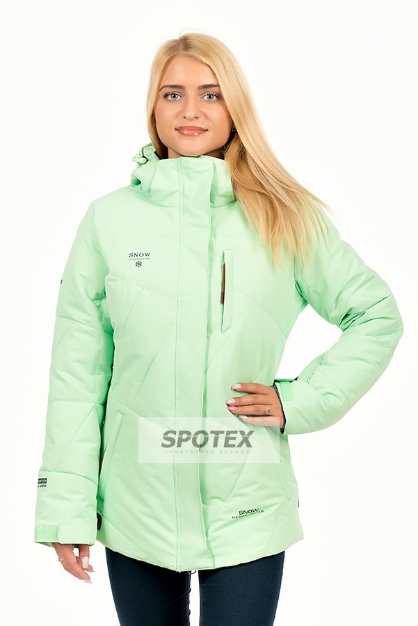 Kurtka jenskaya Snow Headquarter B-8166 green myata.jpg