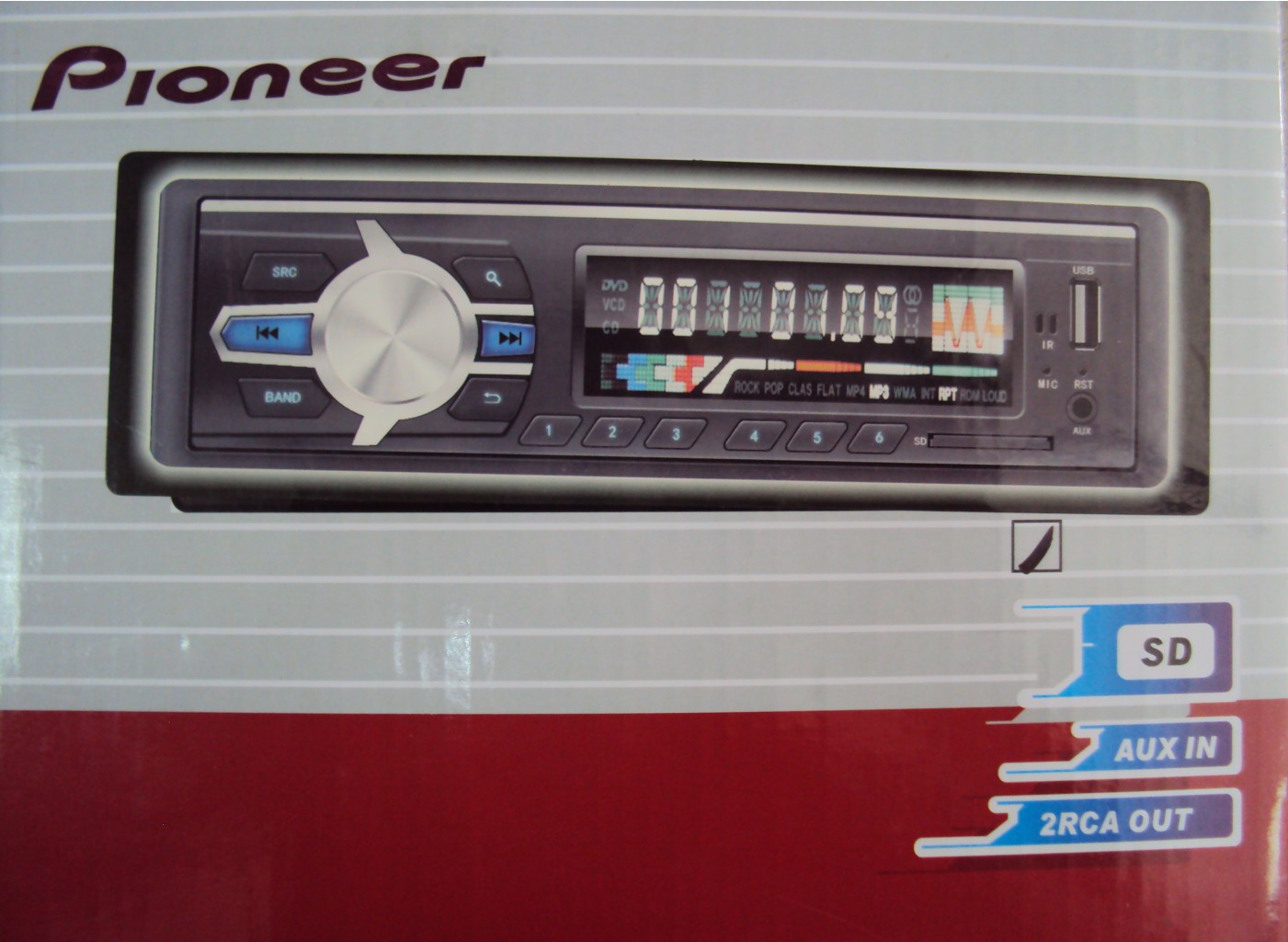   PION-R 261 (1 DIN, USB, SD, 25W*2, AUX,  )   PION-R 261 (1 DIN, USB, SD, 25W*2, AUX,  )  1326