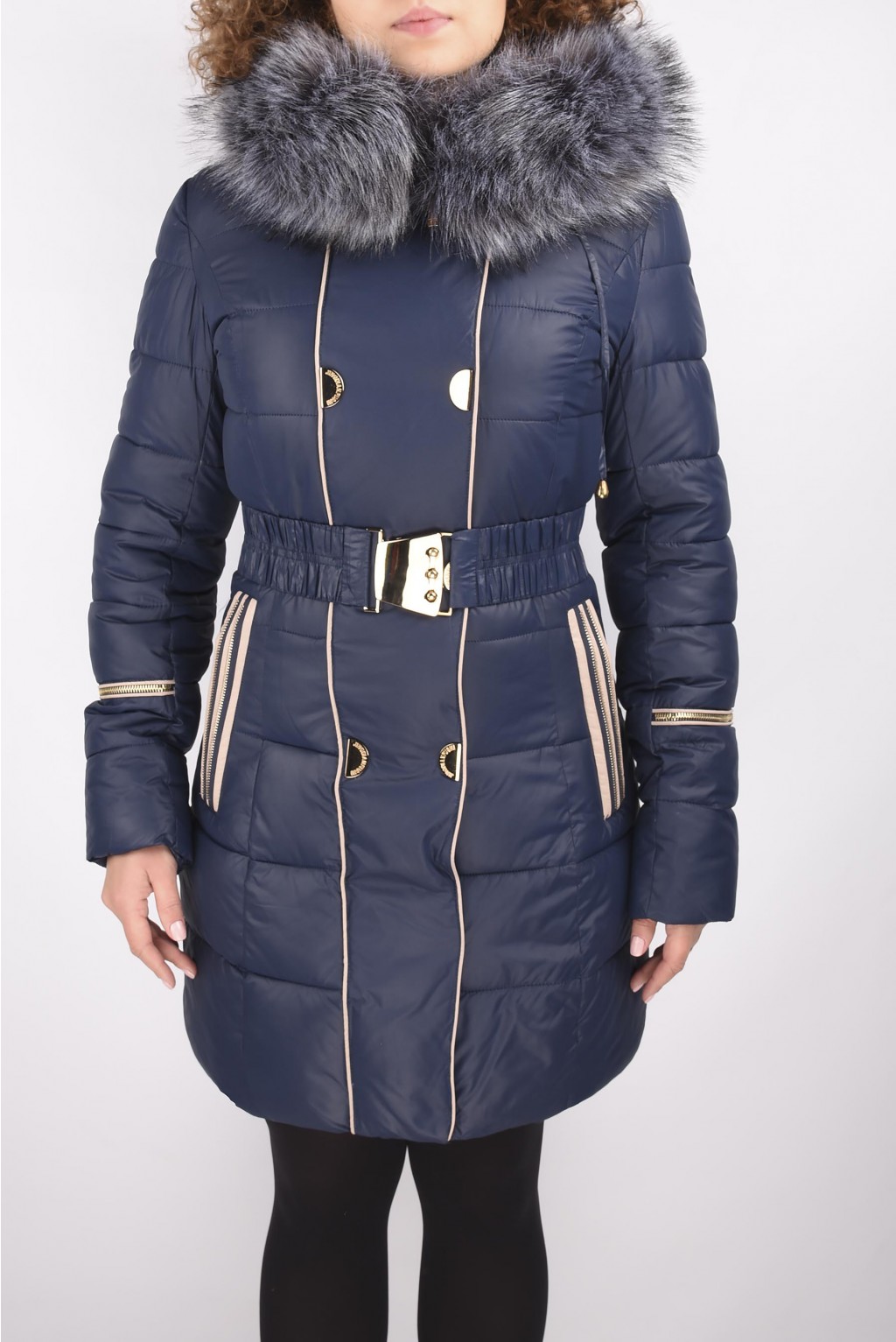 (S-2XL)Женская, зимняя куртка на синтепоне КС-1357