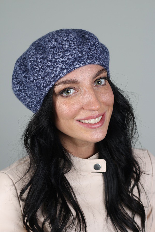 Берет цвет т.син./бел. арт.17-221