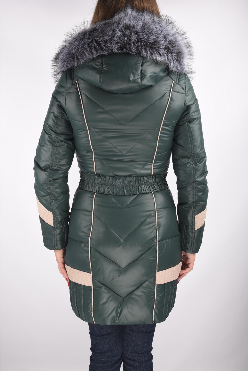 (S-2XL)Женская, зимняя куртка на синтепоне КС-1348