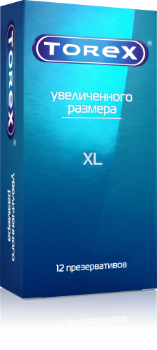Презервативы увеличенного размера гладкие Torex №12 цена 187 рублей, в притсрое 5 упаковок