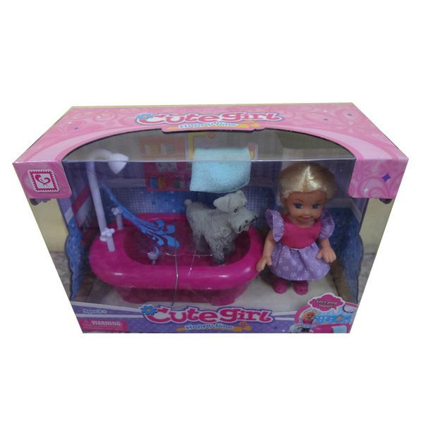 Набор Cute Girl с куколкой, купание собачки - 327,45 руб