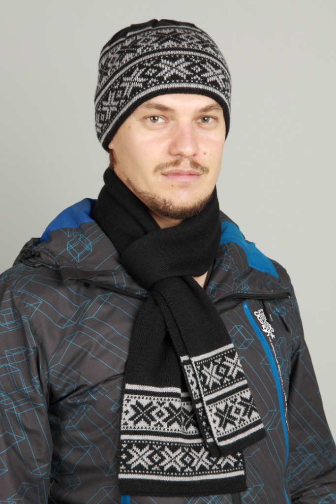 Комплект цвет черный / ангора арт. 37-145