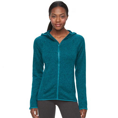 Women's Tek Gear(R) Marled Fleece Full-Zip Hoodie  $23.99