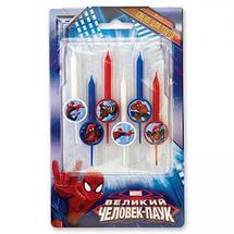 1502-1048 Свечи д-торта Marvel Человек Паук 6шт 138,00