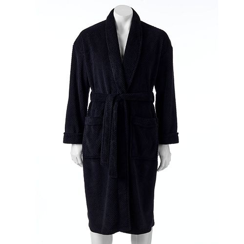 Men's Croft & Barrow(R) Textured Plush Robe   $19.99