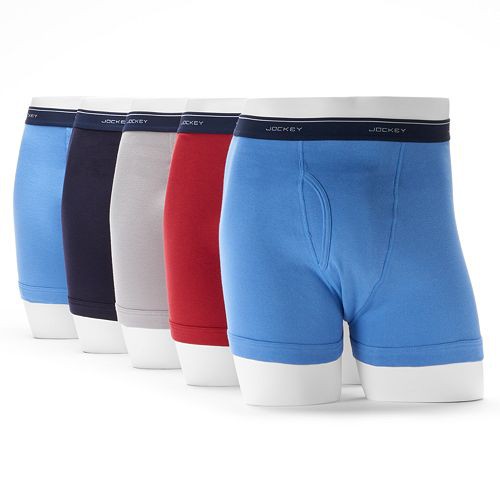 Men's Jockey 4-pack + 1 Bonus Classic StayNew Full-Rise Boxer Briefs   $36.00