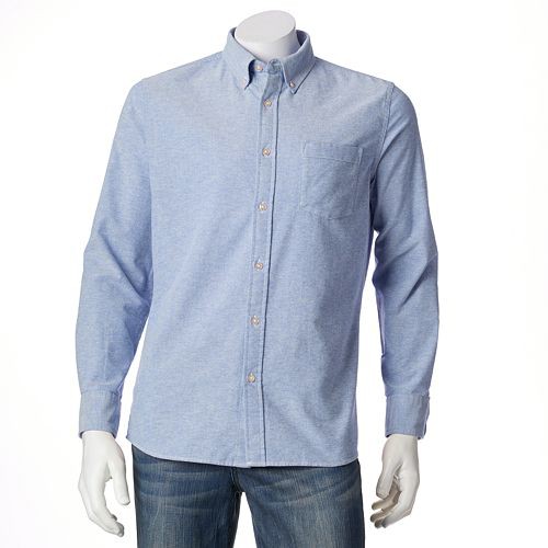 Men's SONOMA Goods for Life(TM) Classic-Fit Solid Oxford Button-Down Shirt - Men  $14.99