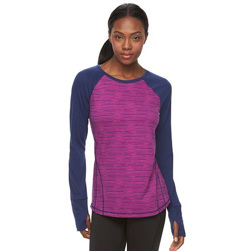 Women's Tek Gear(R) Printed Raglan Layering Tee   $9.99