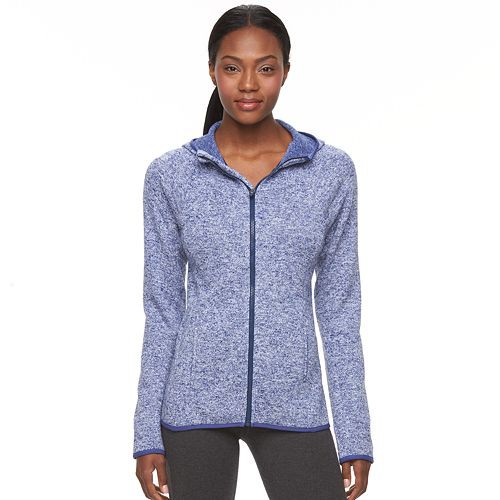 Women's Tek Gear(R) Marled Fleece Full-Zip Hoodie  $23.99