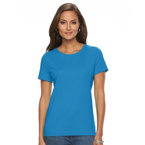 Women's Croft & Barrow(R) Essential Crewneck Tee   $7.99