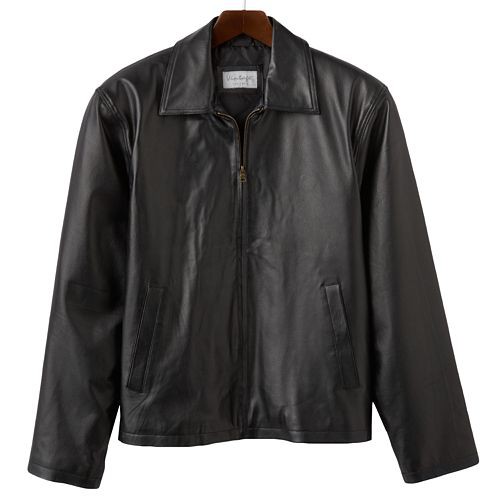 Men's Vintage Leather Black Split Napa Leather Jacket   $84.99